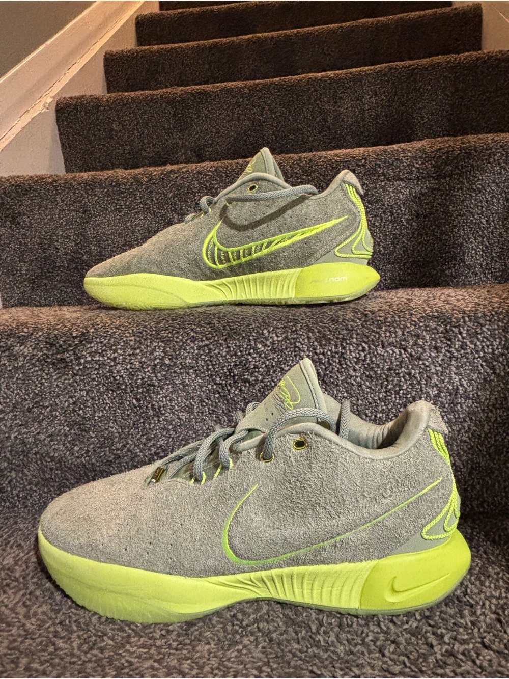 Nike LeBron 21 Algae Green Volt excellent condition